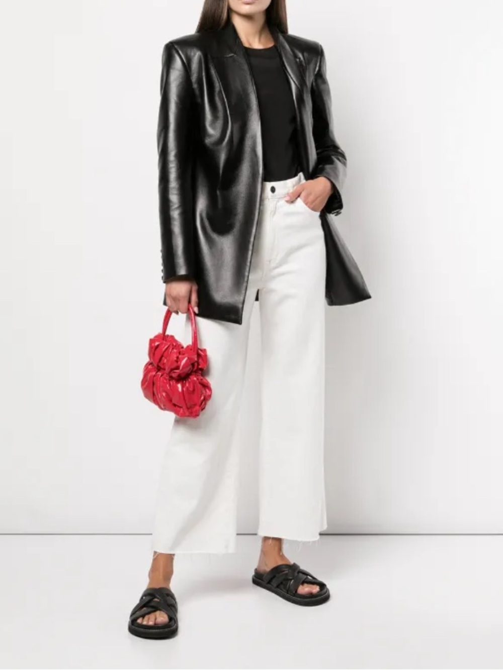 SLVRLAKE Grace Cropped Jeans in White